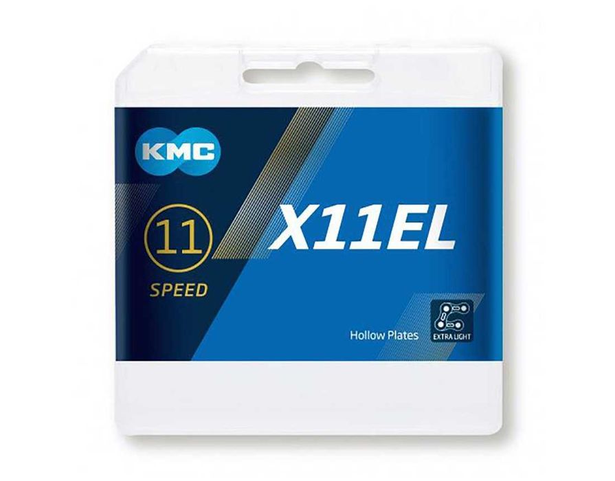 KMC X11EL Ti-N + quick link 118L hollow lant bicicleta MTB