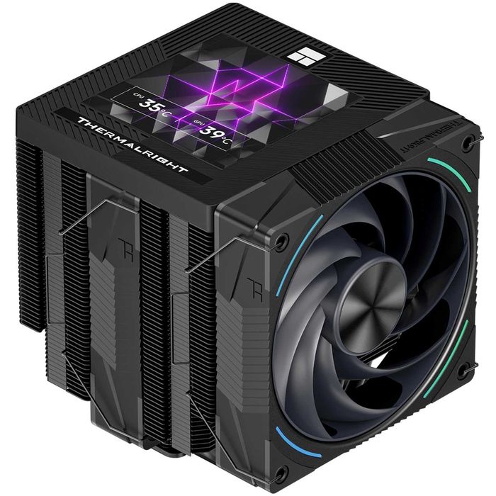 Cooler procesor aer CPU PC Desktop Thermalright Phantom Spirit 120 Vision EVO 7 Conducte Ecran Magnetic de 3,95’’ AMD AM4/AM5 Intel LGA1700/1851/115x