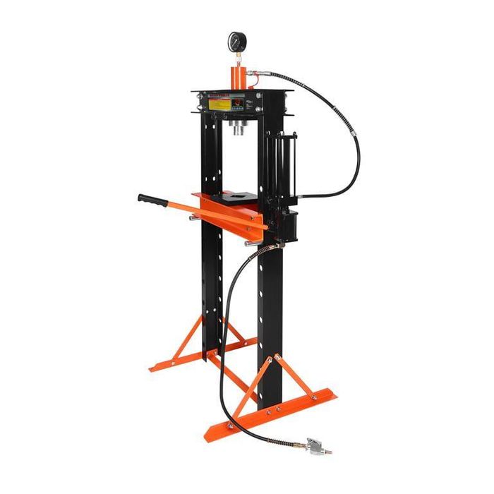 Presa hidraulica pneumatica 20 tone, cu piston glisant si manometru, 9