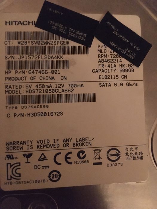 Продаю жесткий диск 500гб за 6000т