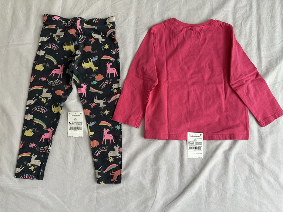 Lot bluze tricou colanti jeans - Frugi, Next, H&M 98 cm 2-3 ani