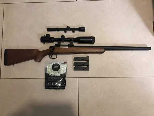 Pusca Airsoft Regminton 700 Modificata 5,2jouli 6mm Daunatori/Tinta