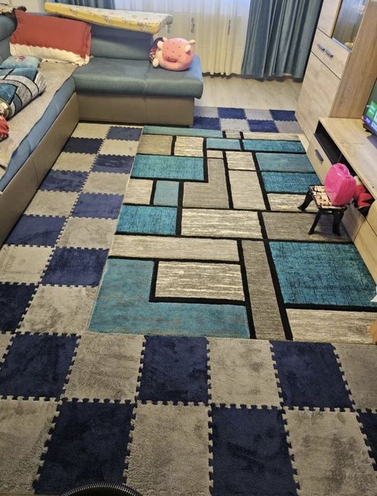 Мек пъзел за под/Плюшен пъзел килим за детска стая/ Изолация за под