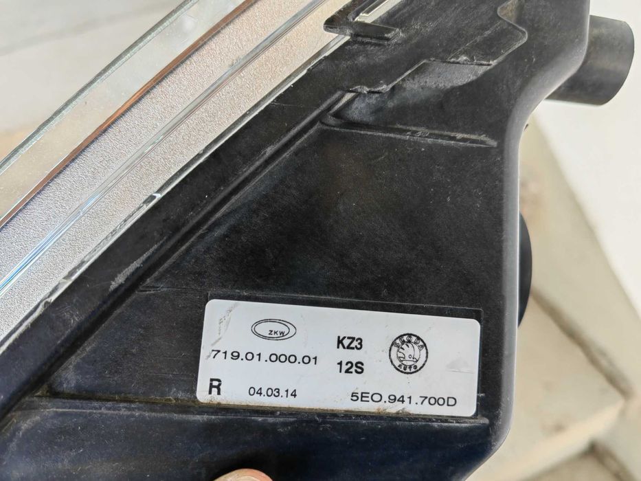 Халоген Skoda Octavia 3 2013-17г. Десен / Халоген Шкода Октавиа Оригин