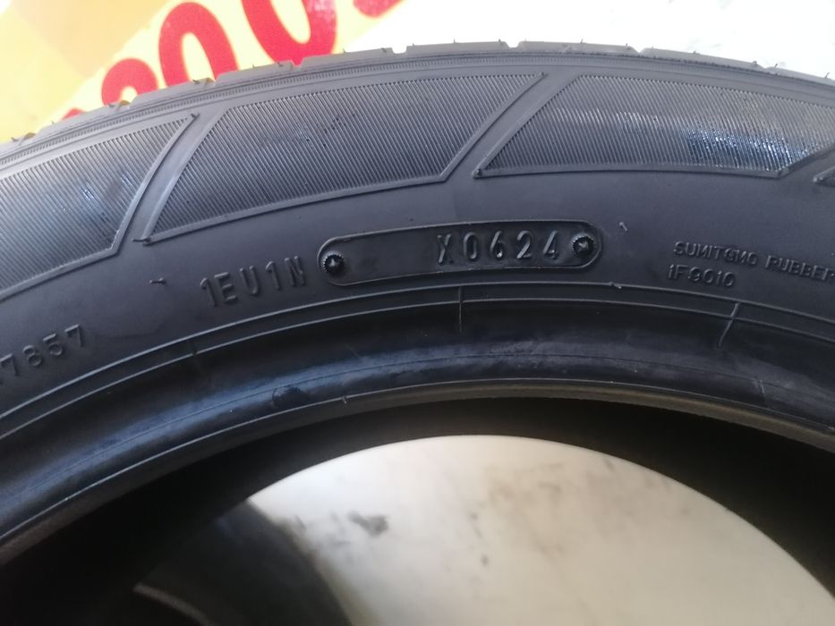 225/50/18 2 *Dunlop 95v dot 0624. Vara  6,,30mm