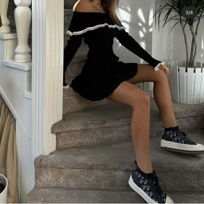 Красивое Вязанное платье