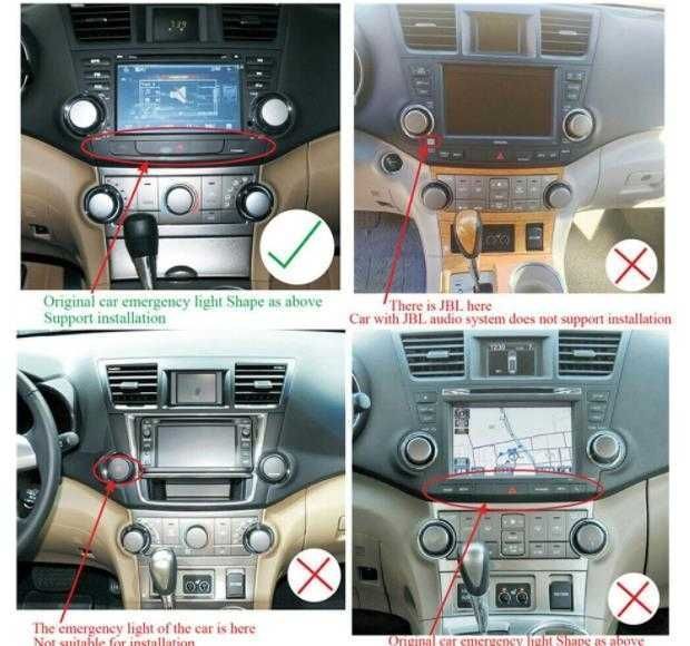 TOYOTA HIGHLANDER/KLUGER 2013-2016 - 10" Навигация, 9354