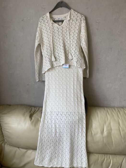 Пола и блуза дамски комплект памук