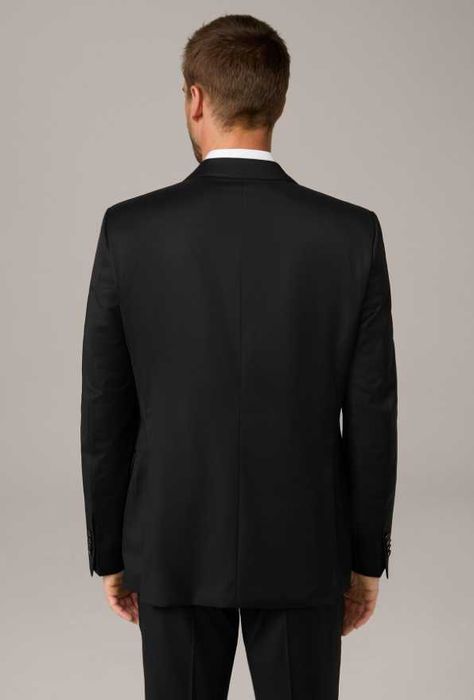 Sacou blazer de lux 42 XL Windsor. lana moale resoirabila negru