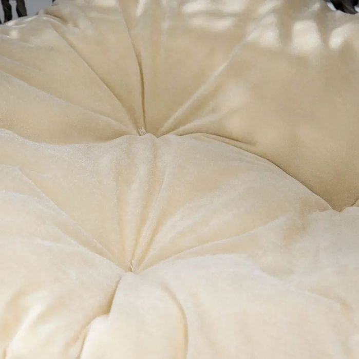 PawHut Къщичка за котки от ратан с възглавница,