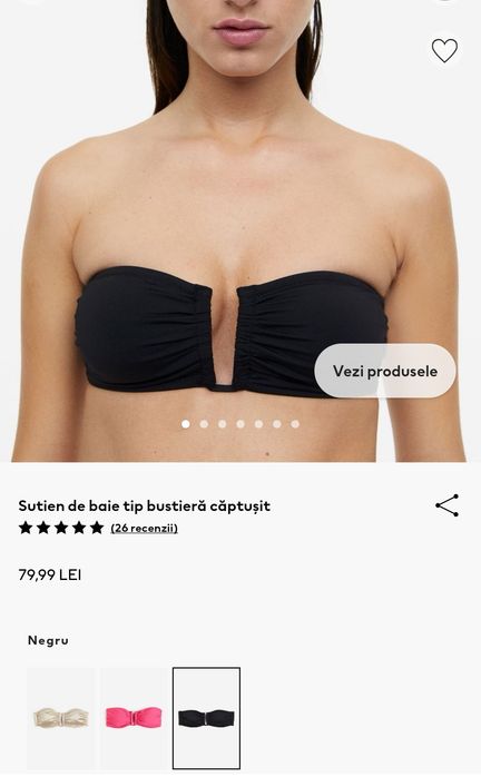 Costum de baie H&M, mărimea 34/XS
