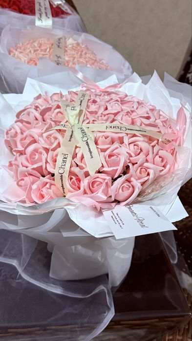 Букет роз мыльные