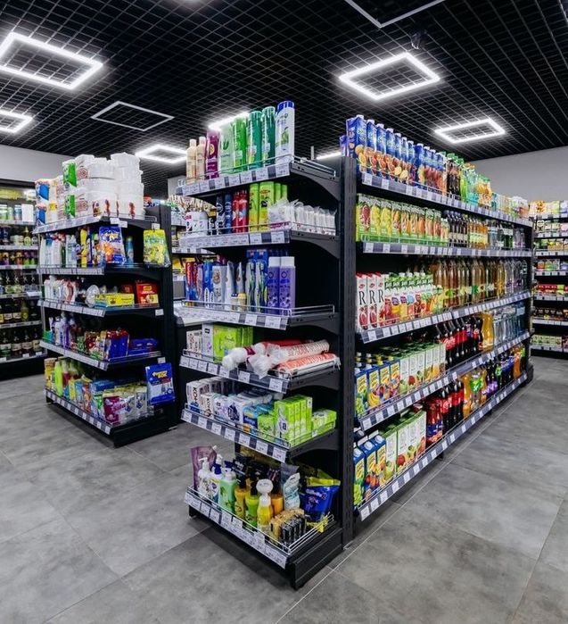 Stellaj savdo komplekslari uchun. Стеллажы для торговых комплексов