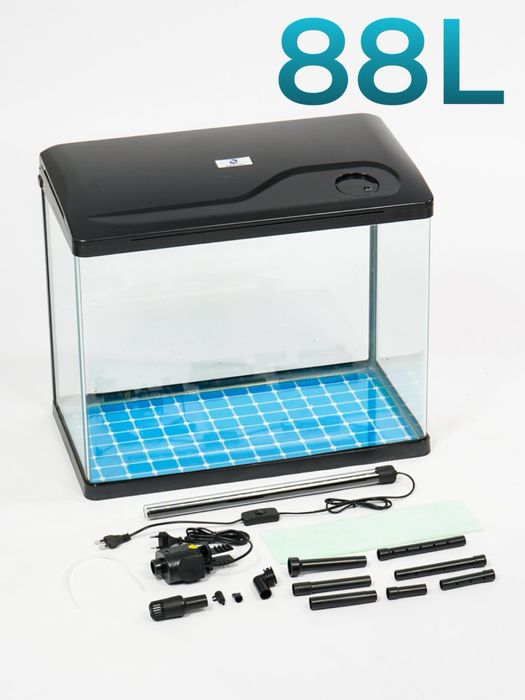 Аквариум с фотодиодным осветлением и цифровым дисплеем