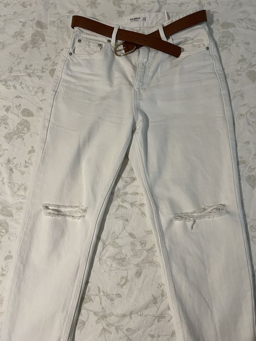 Бели дънки Bershka 38