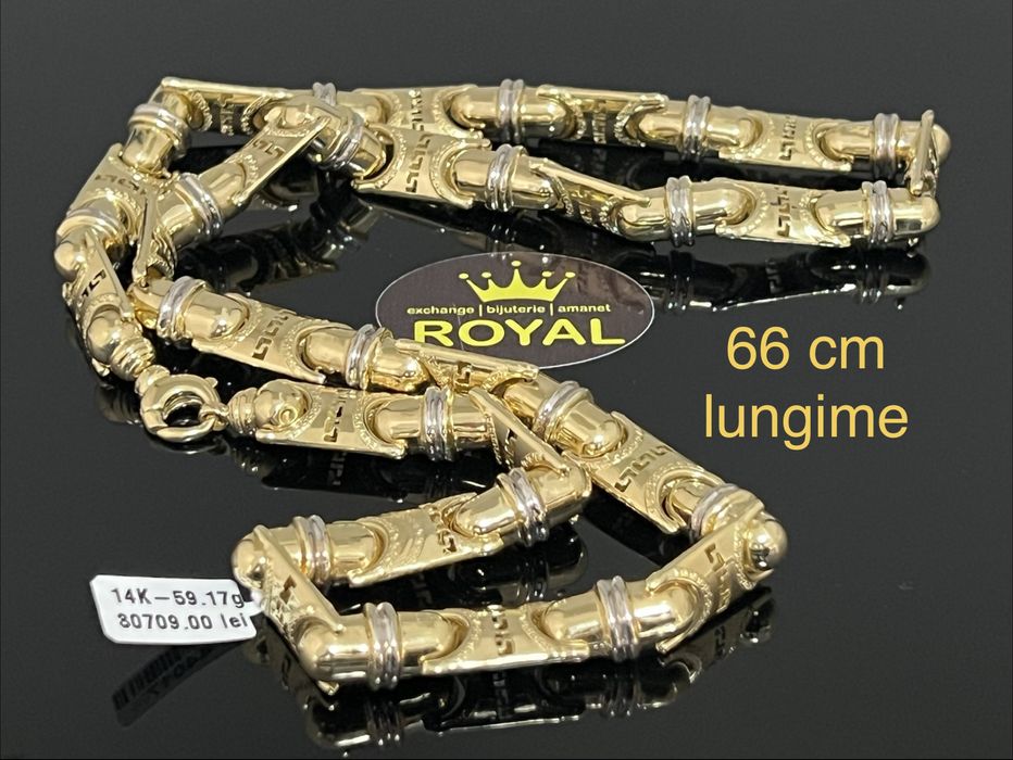 Bijuteria Royal CB : Lant barbatesc aur 14K 585 59,17 grame