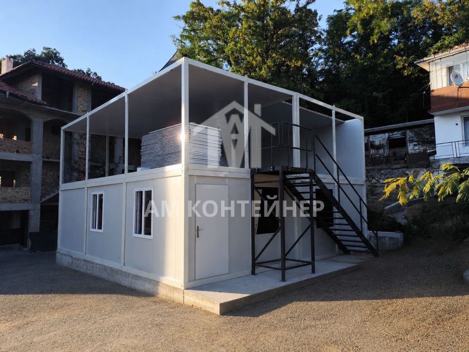 Контейнер къща за живеене 7х3м с монтаж на нясто