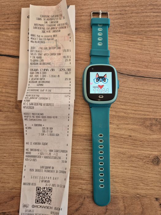 Детски смарт часовник Canyon с гаранция до 25.12.2027 - практически нов