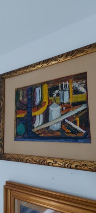 Tablou vechi,ulei,semnate diverși autori consacrați.