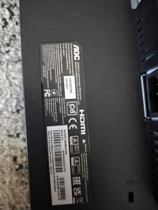 Monitor Gaming AOC 240HZ 24,5 inch / CA NOU! - garantie + accesorii