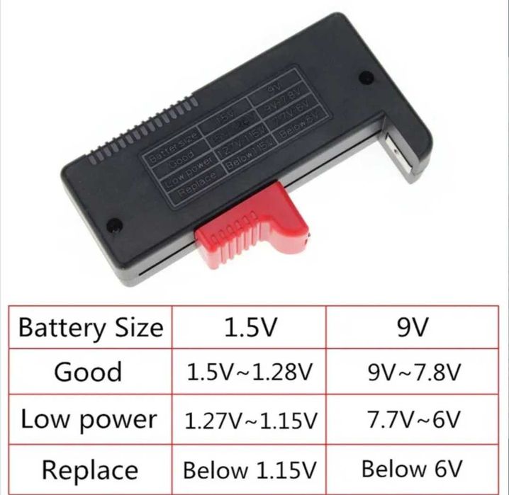 Tester digital baterii / Creion tensiune 230V/ Tester tensiune 6 - 24V
