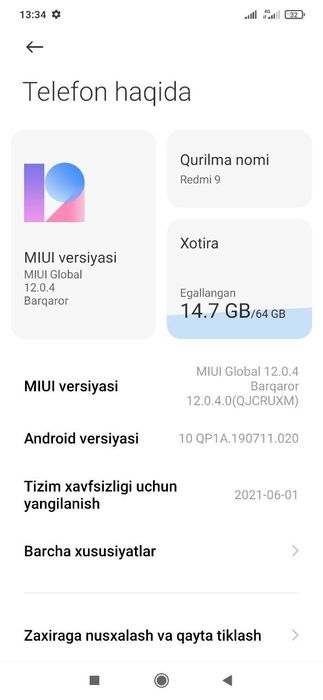 Redmi 9  iwlawi chotkiy