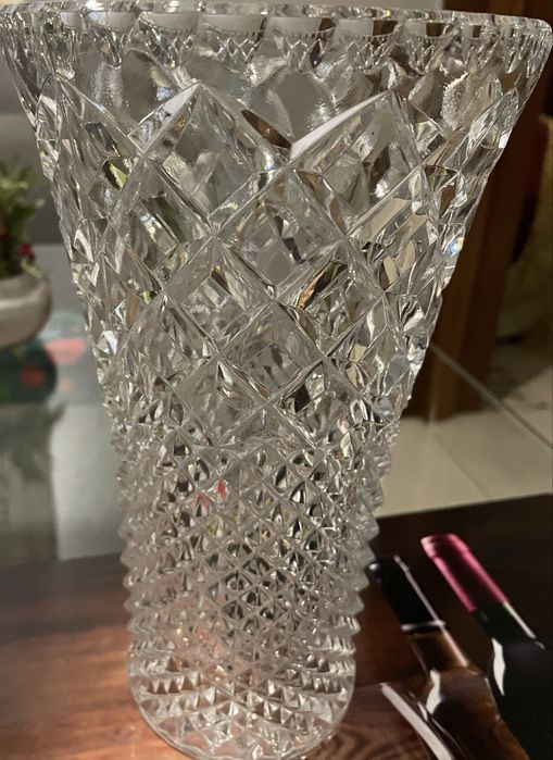 Vază cristal masiv, impecabilă