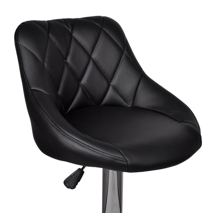 Комплект бар столове от 2 бр въртяща се седалка с регулируема височина