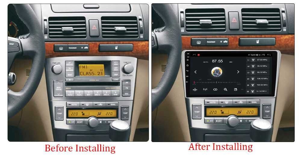 Navigatie Toyota Avensis 2002-2008, Android 14 9 INCH 4GB RAM/64GB ROM
