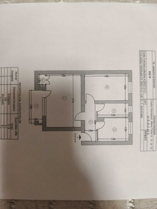 Apartament 2 camere decomandat, zonă centrală