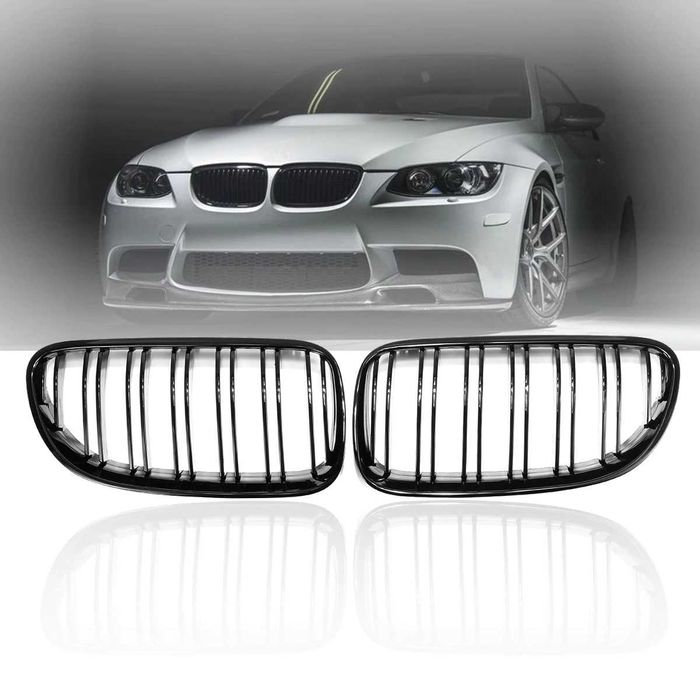 Negru Lucios Grile Nari Duble M Bmw E92 E93 LCI FACELIFT//NON FACELIFT