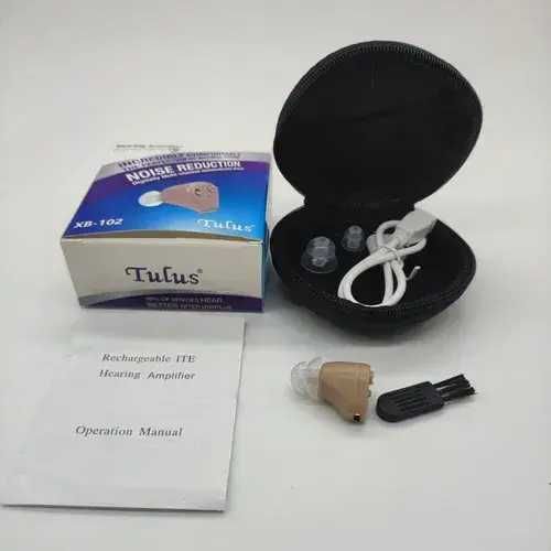 Топ цена!Удобeн слухов апарат с малки размери тип тапа с телесен  цвятXB-102