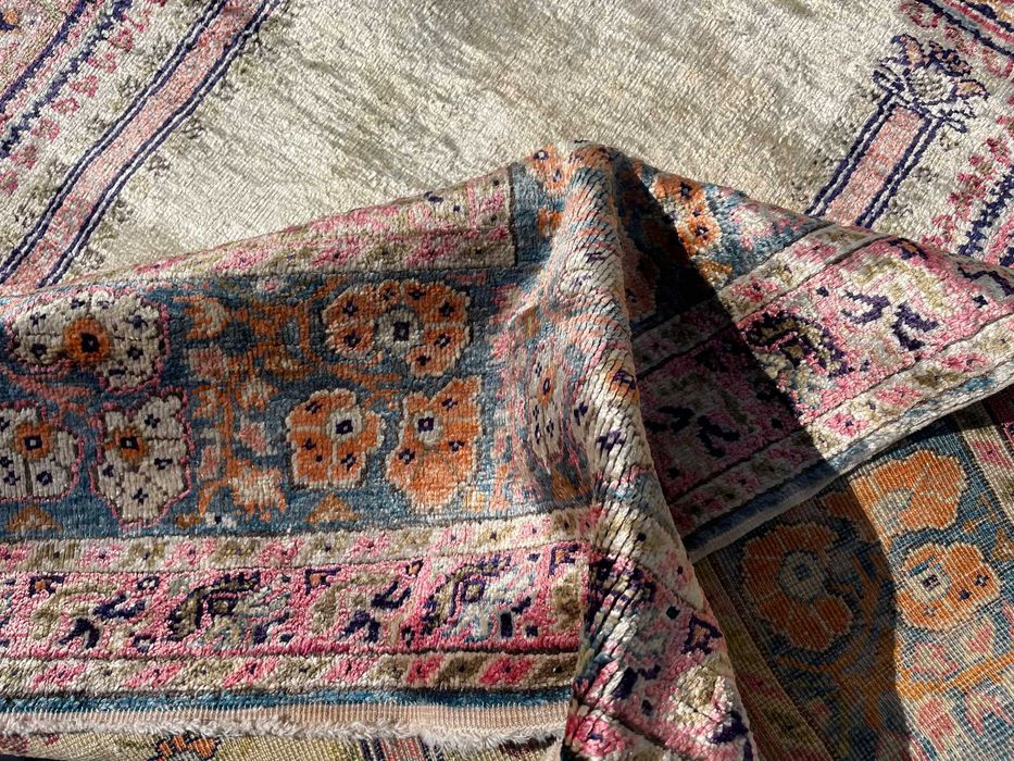 covor matase rugaciune turc Kayseri model Ghiordes mihrab  178 x 118cm