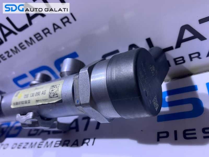 Rampa Presiune Injectoare cu Senzor Regulator VW Touareg 3.0 TDI V6 BKS BUN 2006 - 2010 Cod 059130090AG 057130764F 0281002854 [M9817]