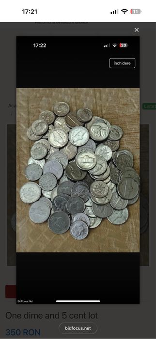 One dime and 5 cent lot
