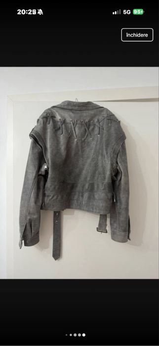 Geaca de piele stil manokhi