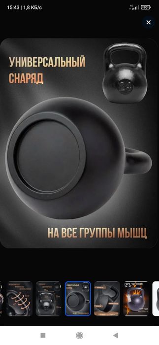 Гиря чугунная 24 кг.