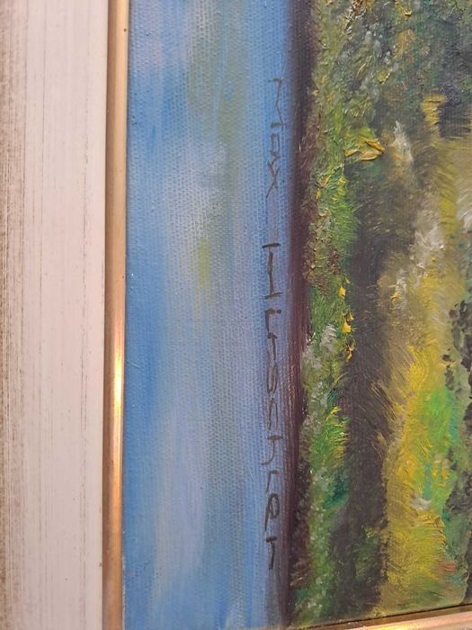 tablou pictura pe panza 60/80 cm semnat Max Hirschler