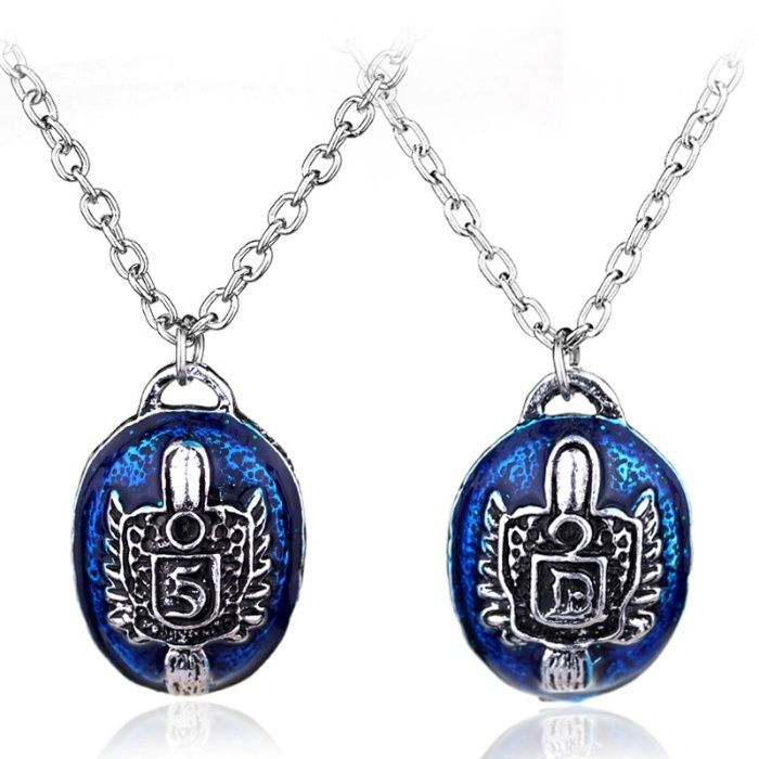 Колие, Пръстен Деймън или Стефан, монограма графема от Vampire Diaries