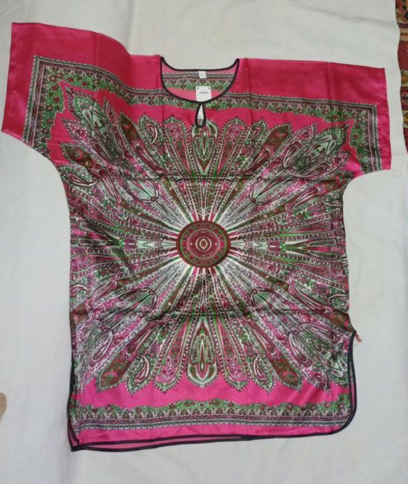 Платье домашнее шёлковое (2 расцветки)