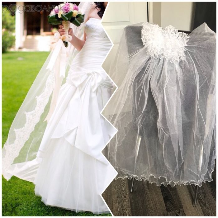 Булченска рокля и воал(двоен)