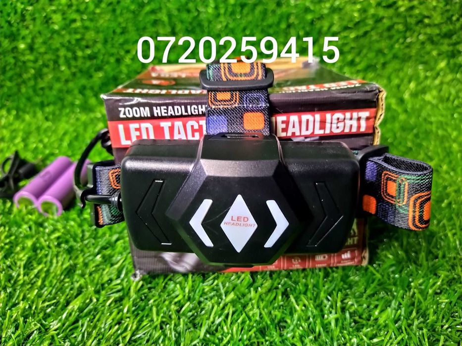 Lanterna Frontala Police cu Led Laser, ZOOM PM20 Pentru Distanta 1300M