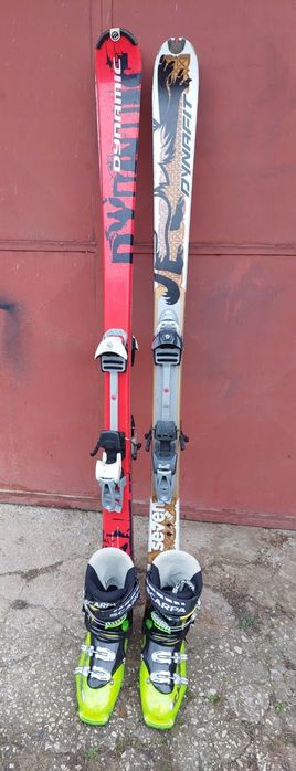 Продавам ски и ски обувки, щеки