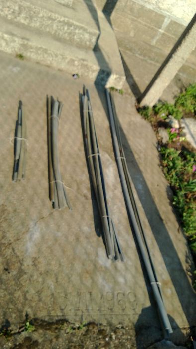 PVC полутръби за оранжерия и клипси /щипки/