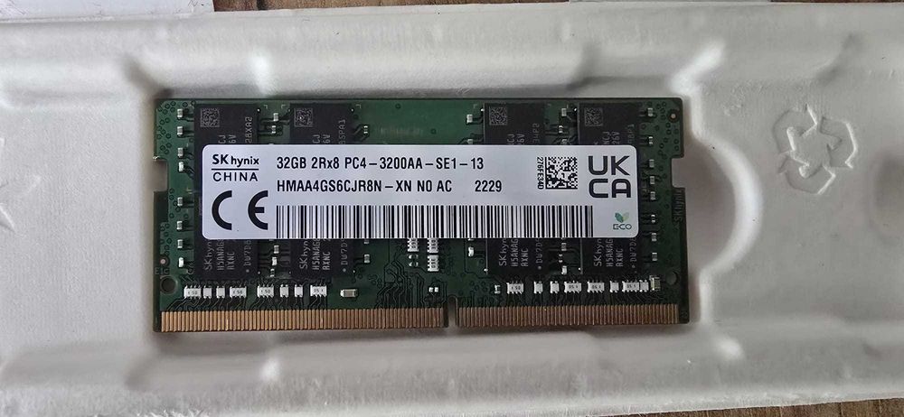 32gb ram ddr4 3200mhz hynix second hand si noi de vanzare