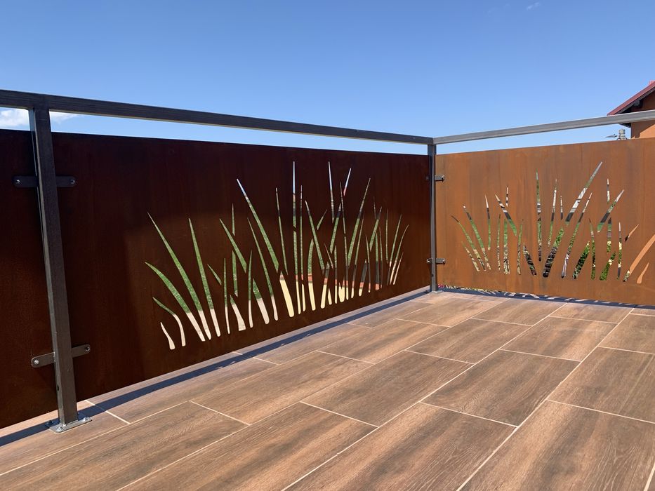 Jardiniere, garduri, panouri, gratare, confectii metalice Corten