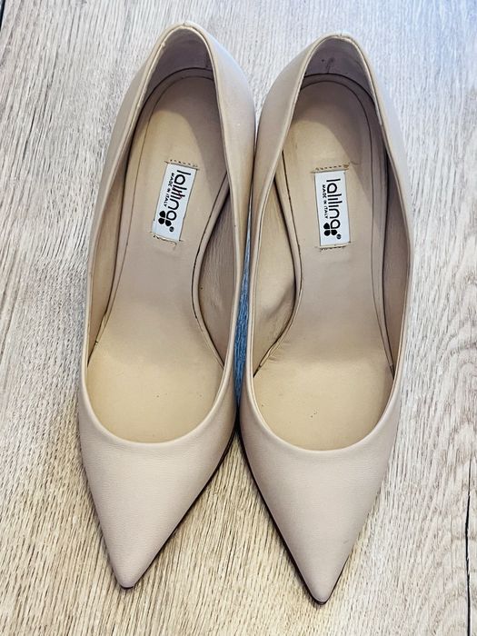 Pantofi stiletto bej - lalilina masura 36