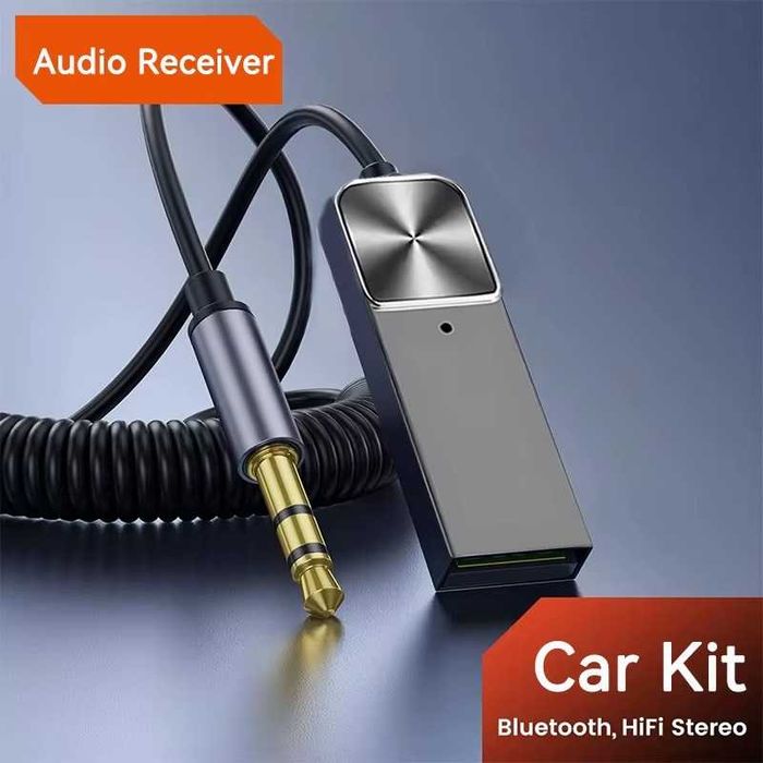 Блутут за кола AUX Bluetooth приемник адаптер безжичен HiFi за музика / bluetooth za kola 5.5