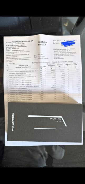 Samsung S25 Ultra 512 GB,Nou,Sigilat cu factură și Garanție 2 ani