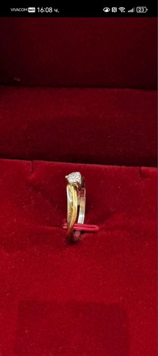 Дамски пръстен с диамант